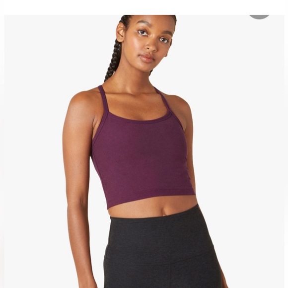 Beyond Yoga Purple Crop Top - Picture 1 of 4